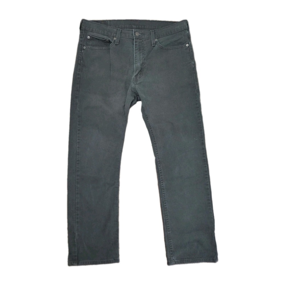 Levi's 513 Men Jeans 34X30 Fits 35×29 Black Denim Modern Straight Leg Classics